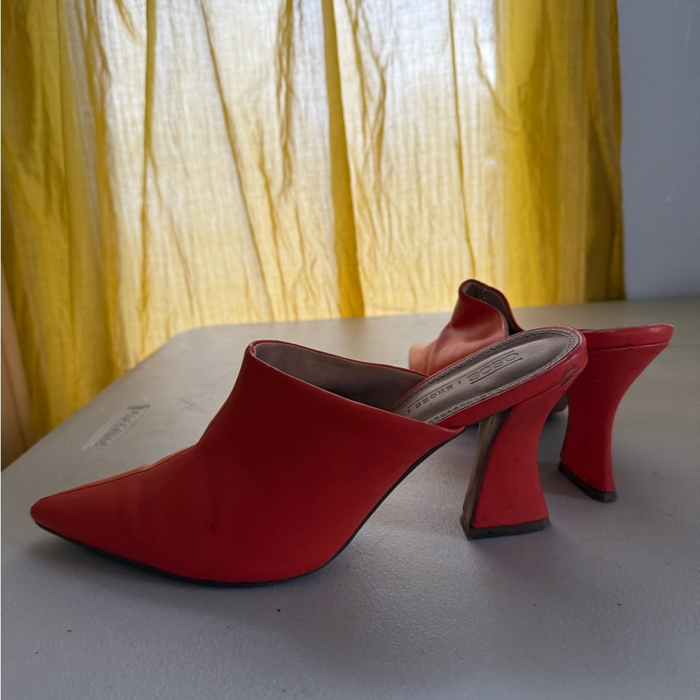 Women's Red Mules